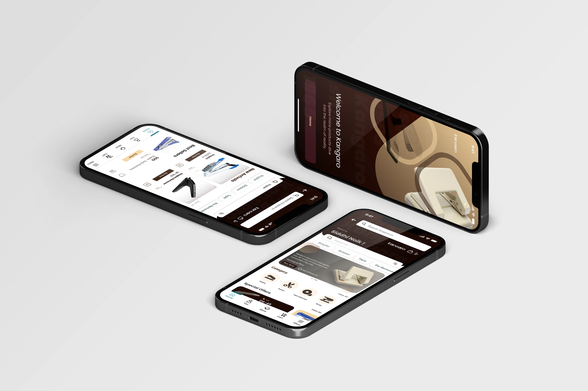 Kangaro project mockup